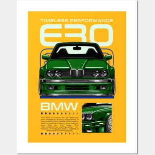 BMW E30 Posters and Art
